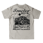 Project Blackout Tee in Moon Dust - back print