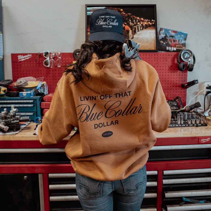 Blue Collar Dollar Hoodie - Meerkat / Black