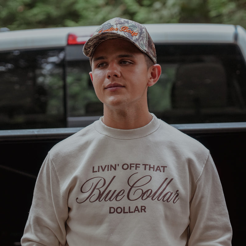 Livin' Off That Blue Collar Dollar Crewneck