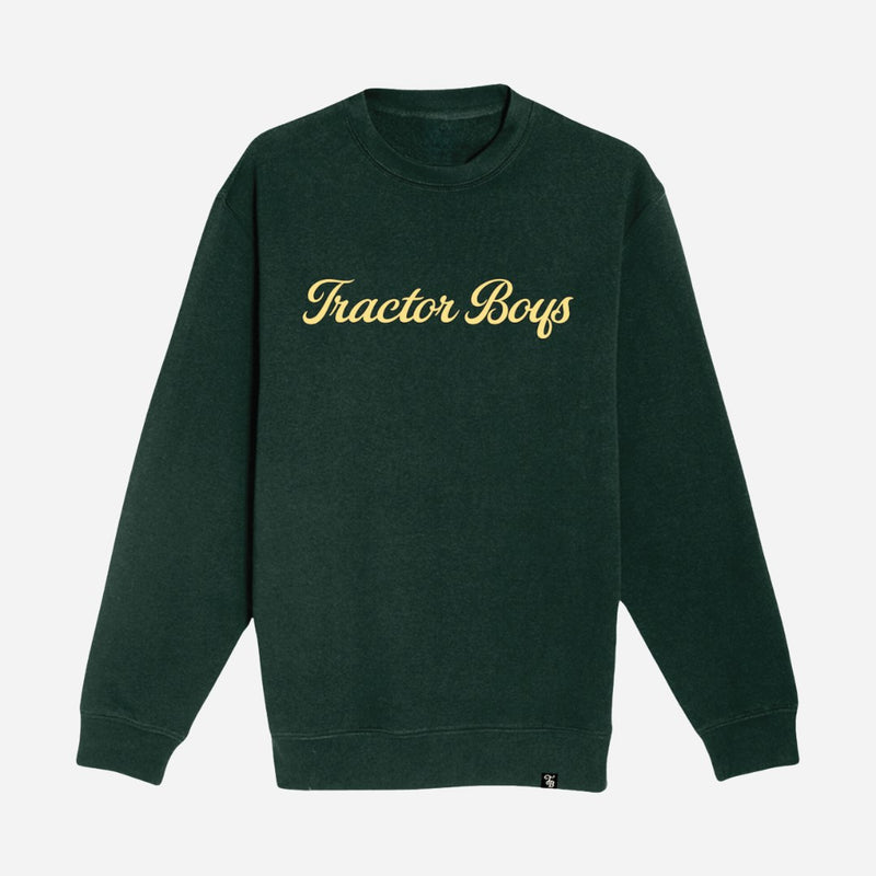 Tractor Boys Premium Cursive Crewneck