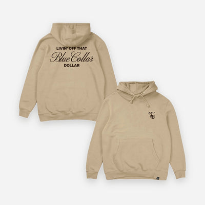 Blue Collar Dollar Hoodie - Brown / Mushroom