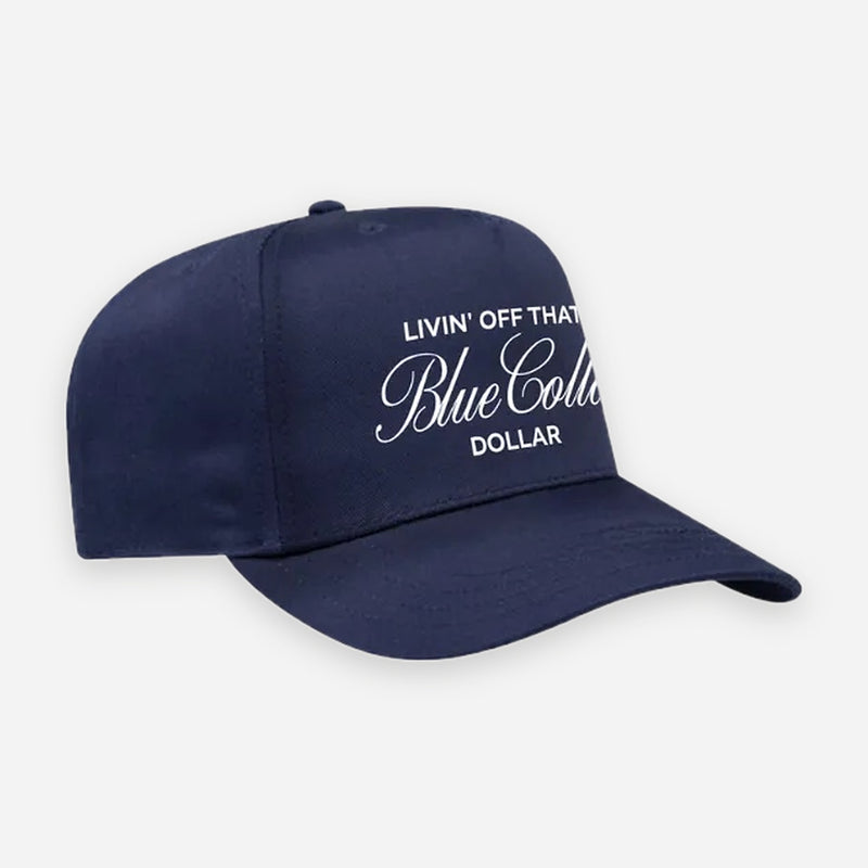 Blue Collar Dollar Snapback - Navy / White