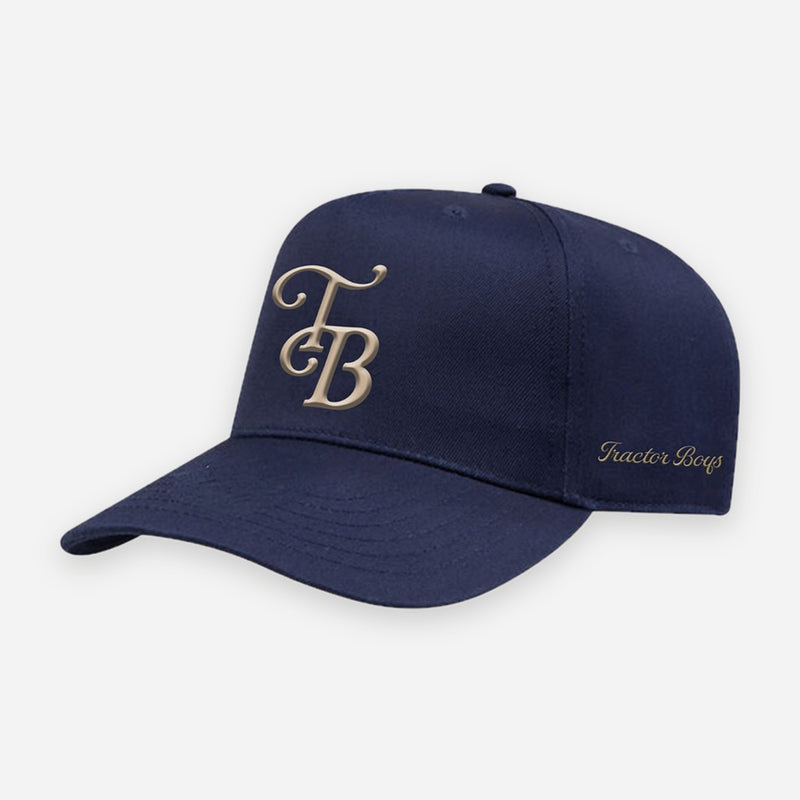 'TB' Signature Snapback - Navy / Gold