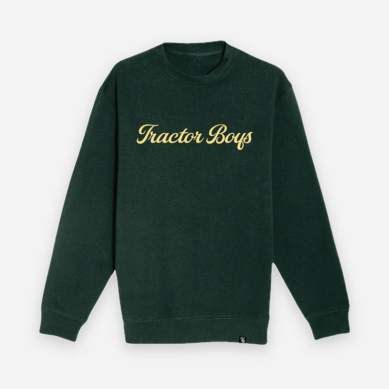 Tractor Boys Premium Cursive Crewneck